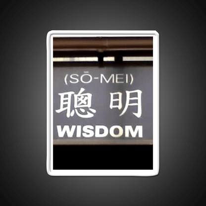 Wisdom In Chinese Characters Asian Cultural Led Neon Sign Rgb Color - Shineneon