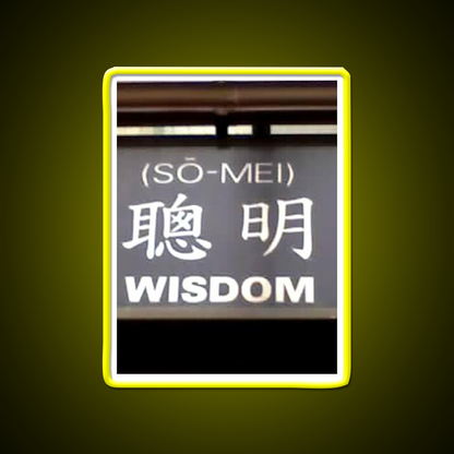 Wisdom In Chinese Characters Asian Cultural Led Neon Sign Rgb Color - LED neon sign view 7