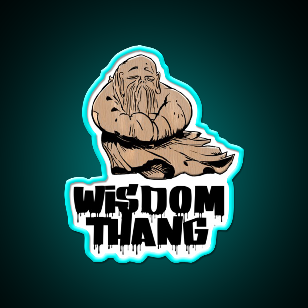 Wisdom Thang Asian Cultural Led Neon Sign Rgb Color - Size and dimension reference