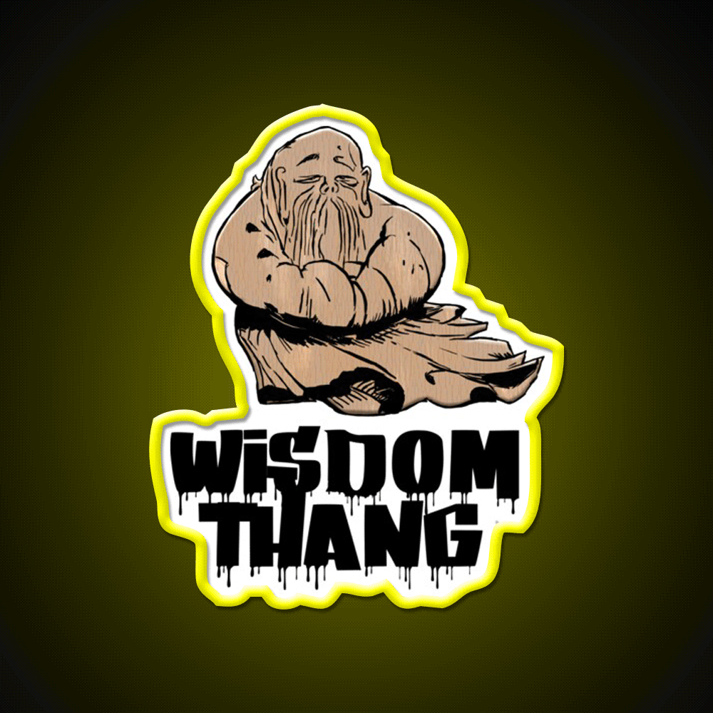 Wisdom Thang Asian Cultural Led Neon Sign Rgb Color - Custom LED neon sign front view