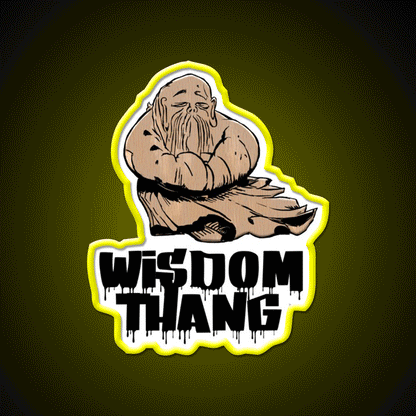 Wisdom Thang Asian Cultural Led Neon Sign Rgb Color - Custom LED neon sign front view