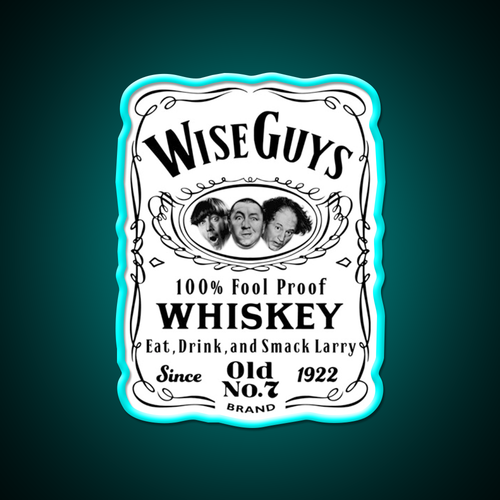 Wise Guy Whiskey Dks Whiskey Drink Bar Led Neon Sign Rgb Color