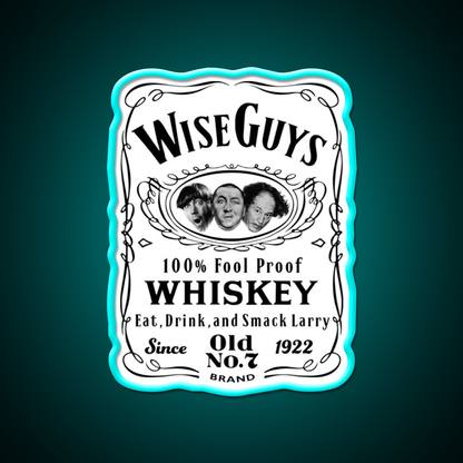 Wise Guy Whiskey Dks Whiskey Drink Bar Led Neon Sign Rgb Color