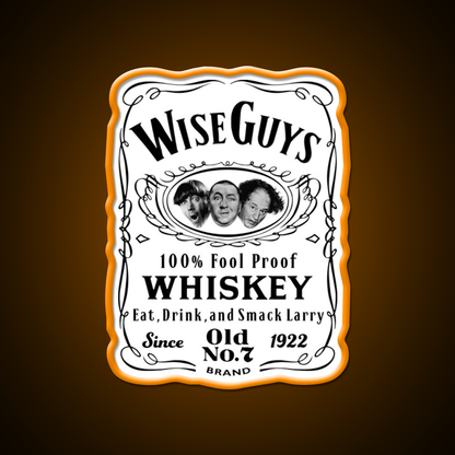 Wise Guy Whiskey Dks Whiskey Drink Bar Led Neon Sign Rgb Color