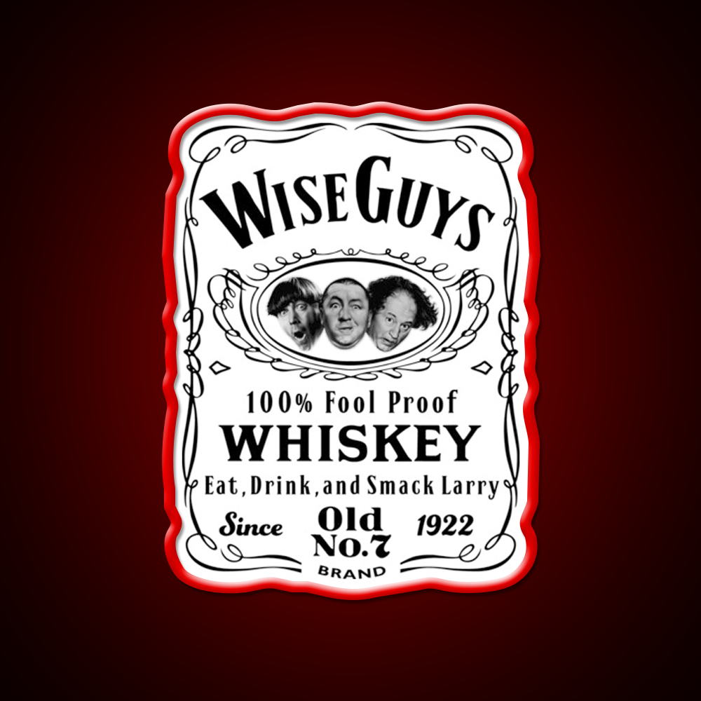 Wise Guy Whiskey Dks Whiskey Drink Bar Led Neon Sign Rgb Color