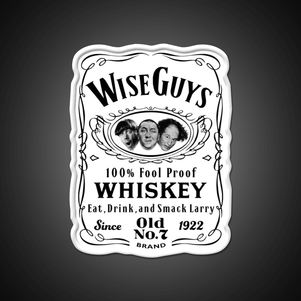 Wise Guy Whiskey Dks Whiskey Drink Bar Led Neon Sign Rgb Color - Shineneon