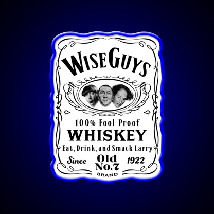 Wise Guy Whiskey Dks Whiskey Drink Bar Led Neon Sign Rgb Color - Shineneon