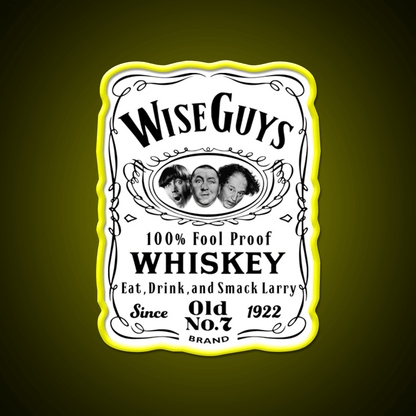 Wise Guy Whiskey Dks Whiskey Drink Bar Led Neon Sign Rgb Color - Shineneon