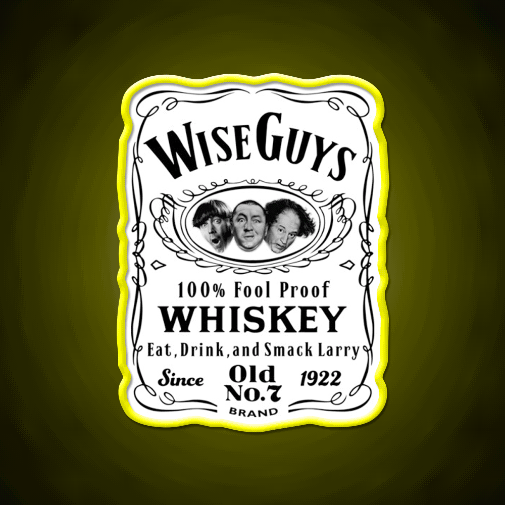 Wise Guy Whiskey Dks Whiskey Drink Bar Led Neon Sign Rgb Color