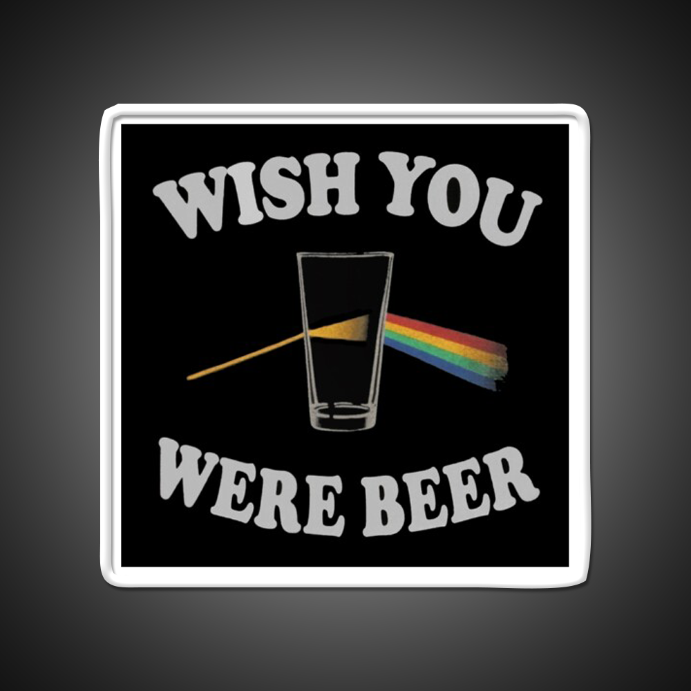 Wish You Were Beer Bar Decor Led Neon Sign Wall Art Rgb Color - LED neon sign view 11