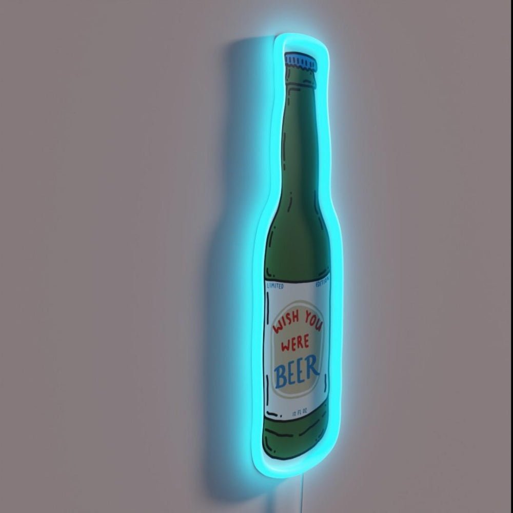Wish You Were Beer Rgb Led Neon Sign - Shineneon