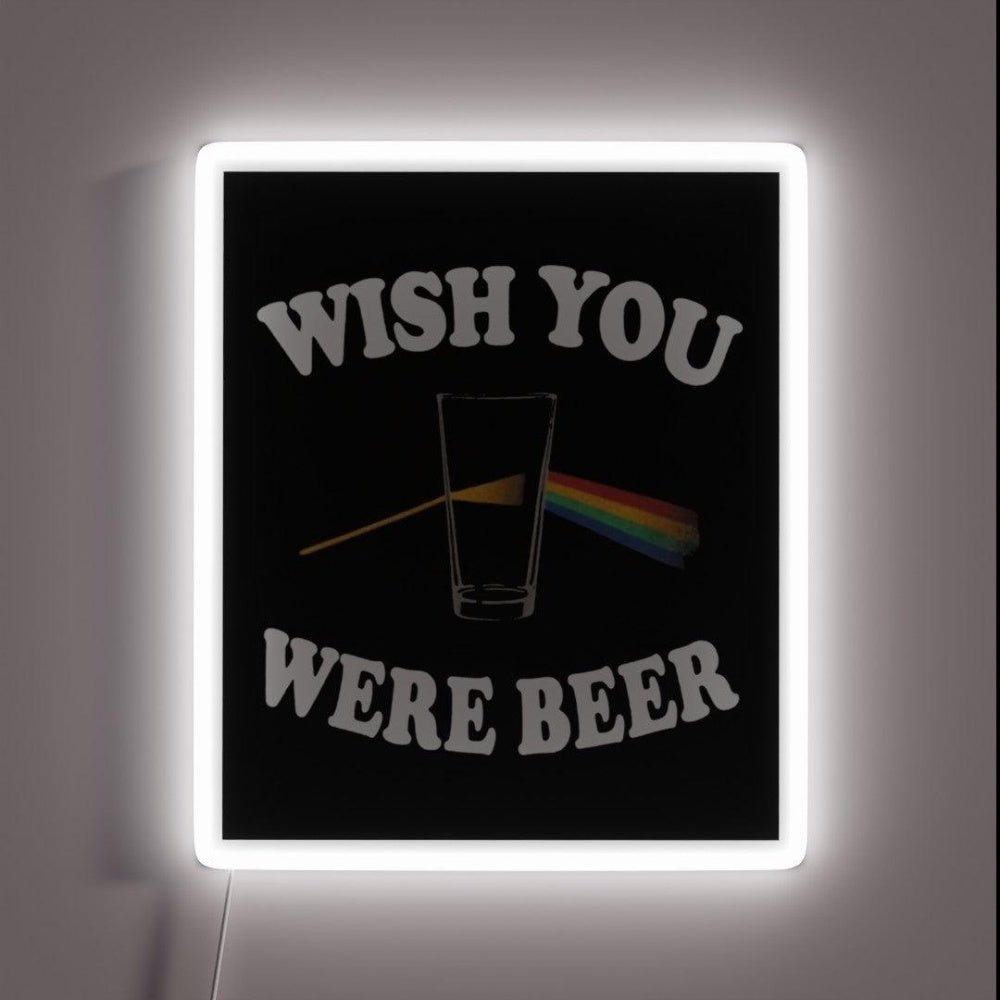 Wish You Were Floyd Beer Prism Light Here Rgb Led Neon Sign - Shineneon