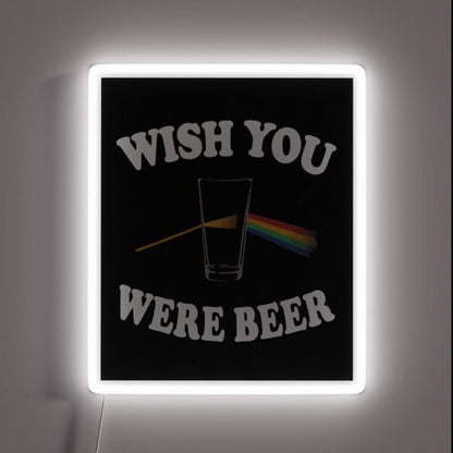 Wish You Were Floyd Beer Prism Light Here Rgb Led Neon Sign - Shineneon
