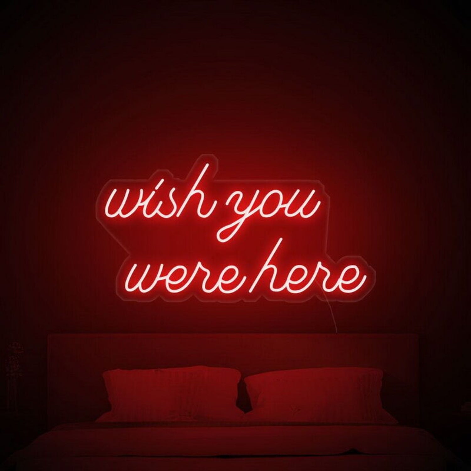 Wish You Were Here Led Neon Sign For Nostalgic - Shineneon
