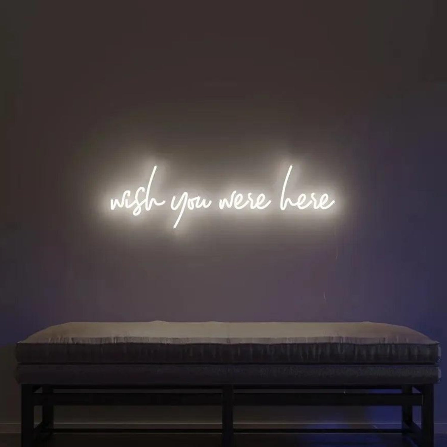 Wish You Were Here Mothers Day Yellow Led Neon Sign For Bedroom Decor | Shineneon