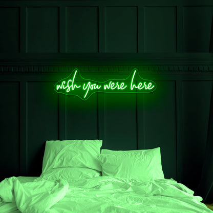 Wish You Were Here Neon Signs Wall Art