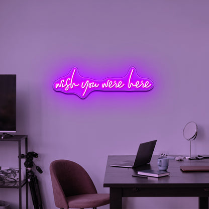 Wish You Were Here Neon Signs Wall Art