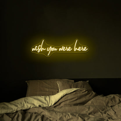 Wish You Were Here Neon Signs Wall Art