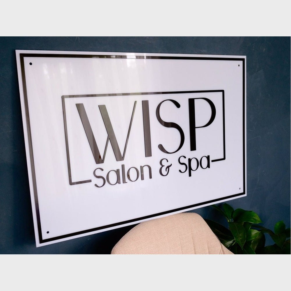 Wisp Salon Acrylic Business Logo Sign - Shineneon