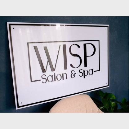 Wisp Salon Acrylic Business Logo Sign - Shineneon
