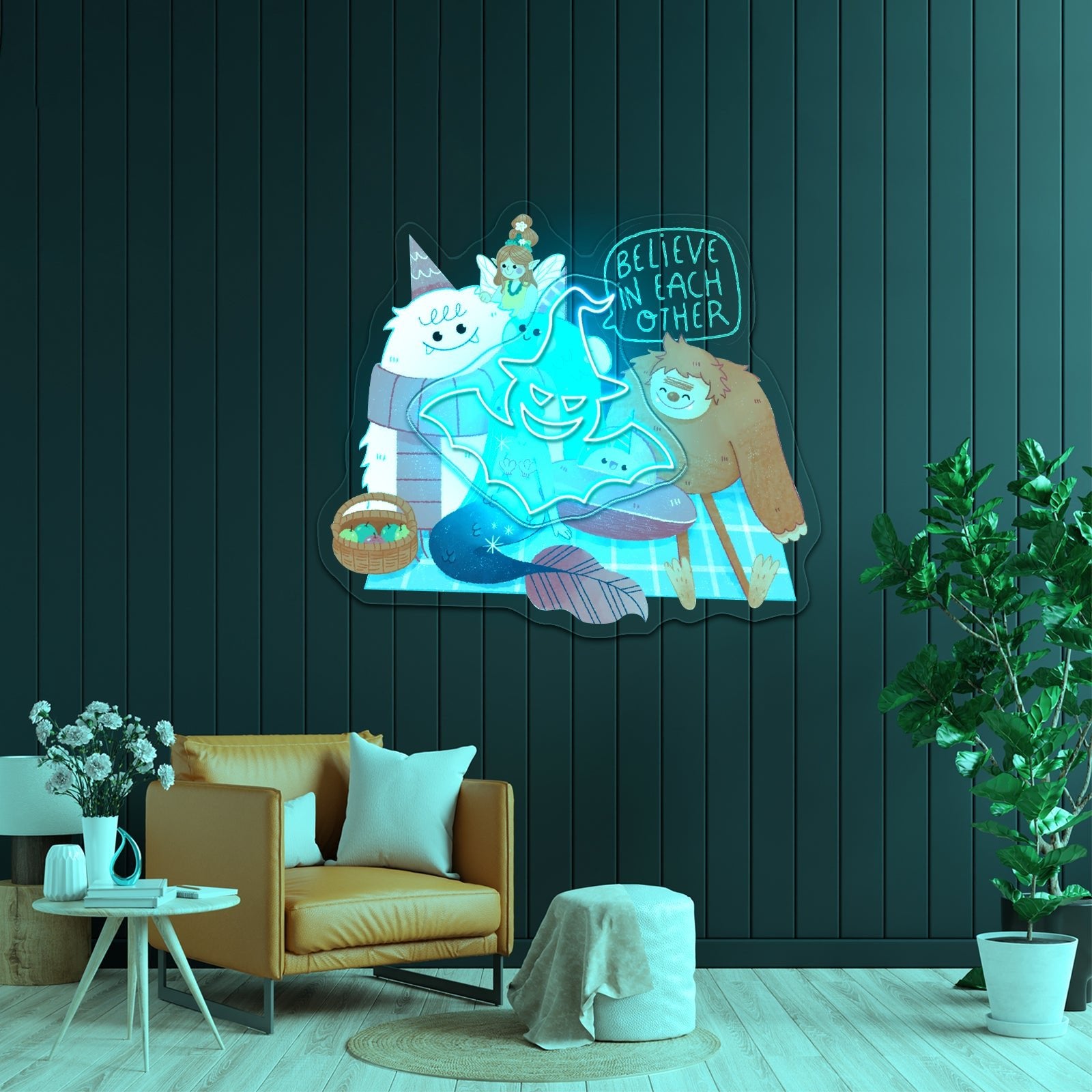Witch Bat Neon Sign Funny Halloween Neon Sign - Shineneon