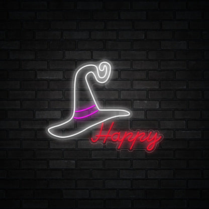 Witch Hat Halloween Neon Sign | Shineneon