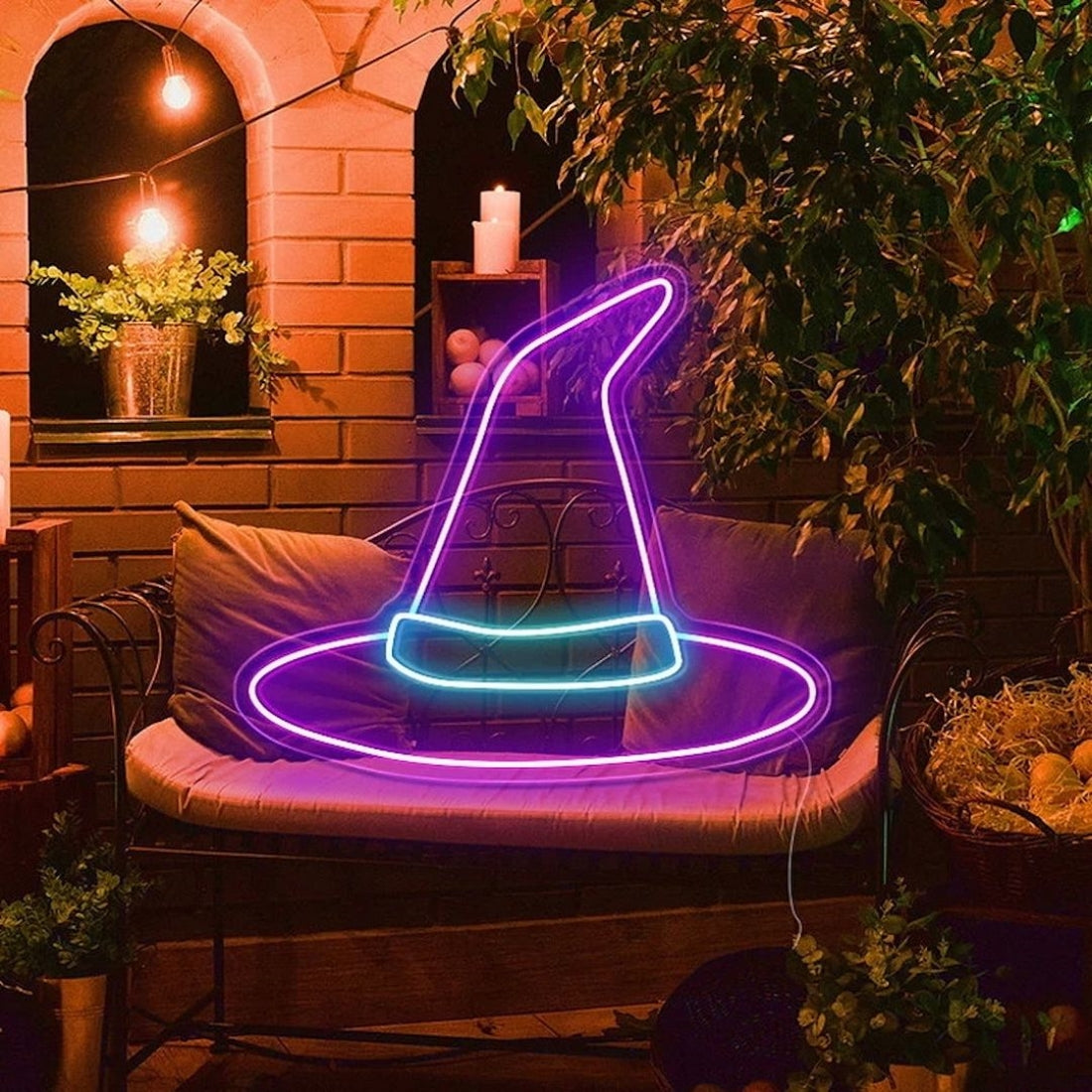 Witch Hat Led Sign Business Neon Sign