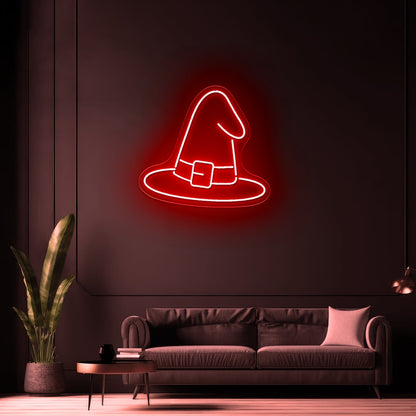 Witch Hat Neon Sign Funny Halloween Neon Sign - Shineneon