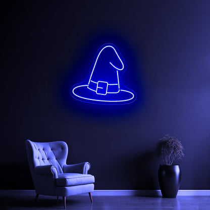 Witch Hat Neon Sign Funny Halloween Neon Sign