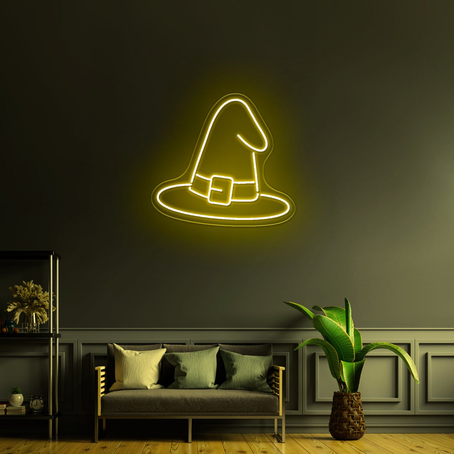 Witch Hat Neon Sign Funny Halloween Neon Sign