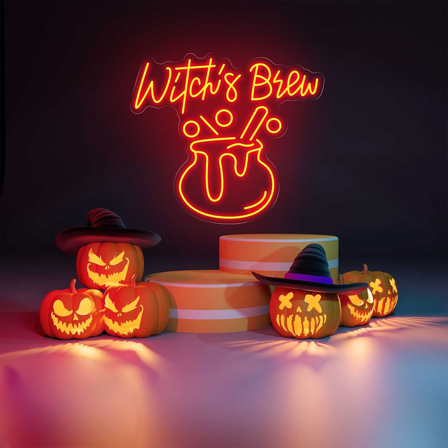 Witchs Brew Neon Sign Halloween Neon Light Sign | Shineneon