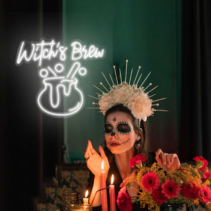 Witchs Brew Neon Sign Halloween Neon Light Sign | Shineneon