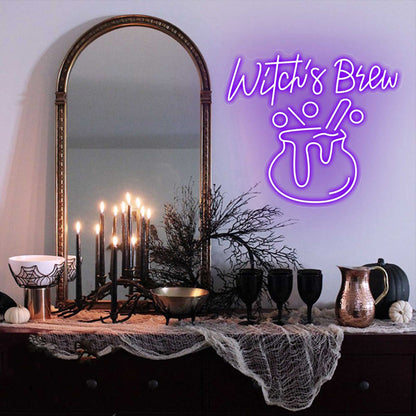 Witchs Brew Neon Sign Halloween Neon Light Sign | Shineneon