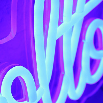 With Bruce Bolton Blue Led Neon Sign - Shineneon