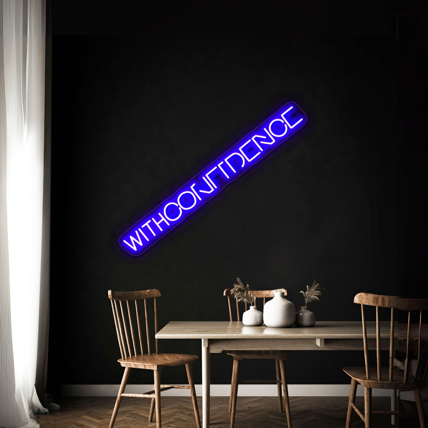 With Confidence Artwork Led Neon Signs