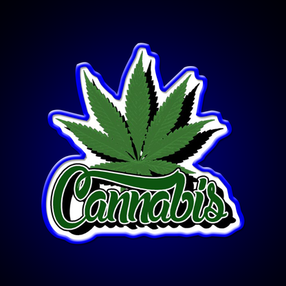 With Leaf Hemp Inspired Green Leaf Led Neon Sign Rgb Color