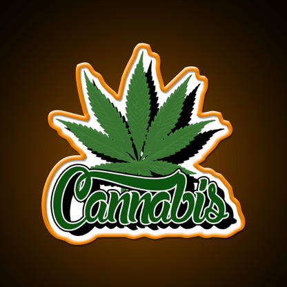 With Leaf Hemp Inspired Green Leaf Led Neon Sign Rgb Color - Shineneon