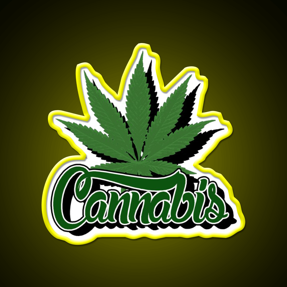 With Leaf Hemp Inspired Green Leaf Led Neon Sign Rgb Color - Shineneon