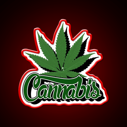 With Leaf Hemp Inspired Green Leaf Led Neon Sign Rgb Color - Shineneon