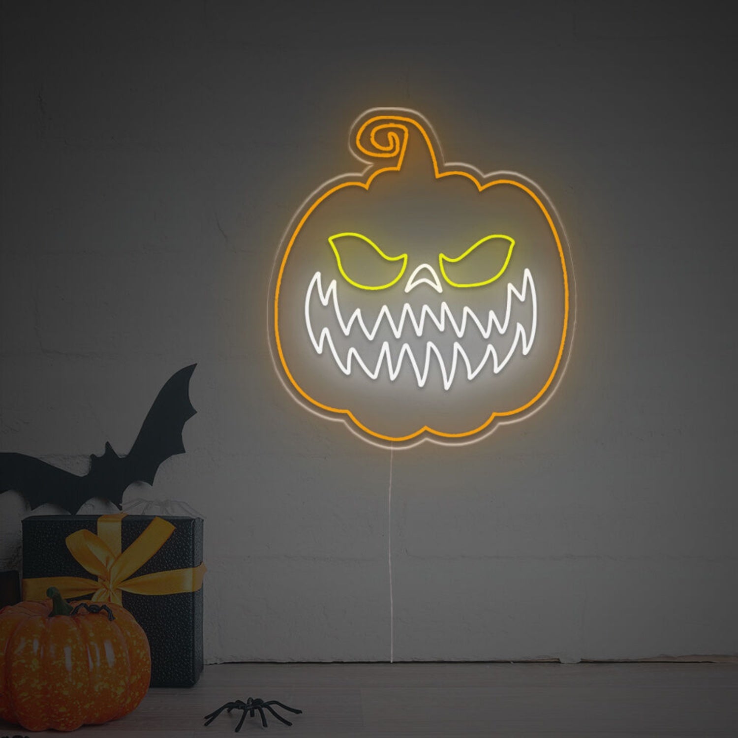 With The Halloween Smiling Pumpkins Led Neon Sign For Home | Shineneon