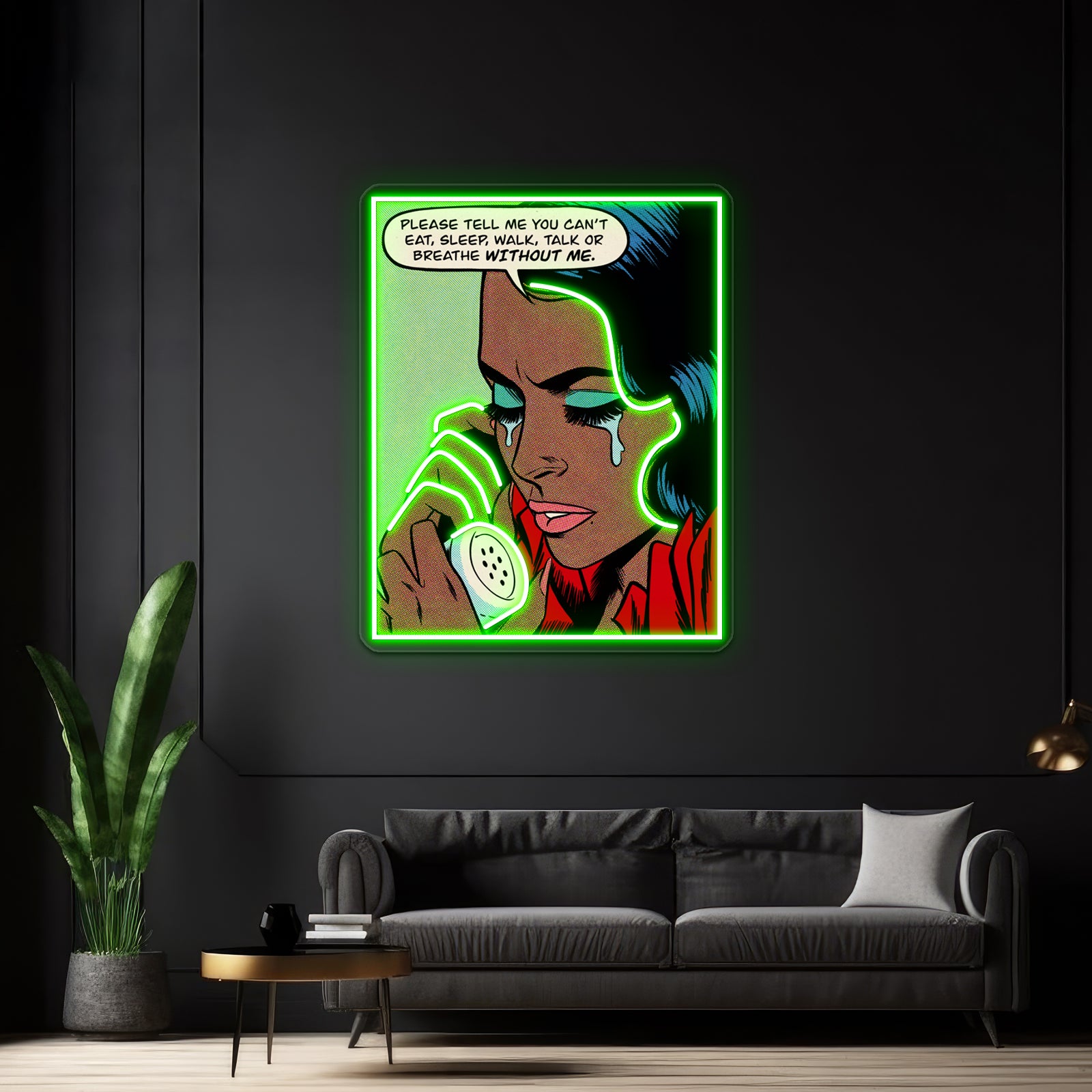 Without Me Artwork Led Neon Signs | Shineneon