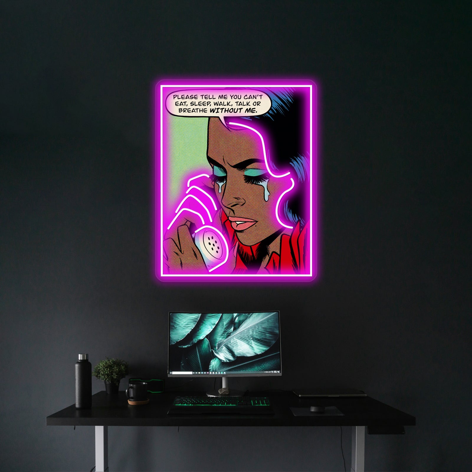 Without Me Artwork Led Neon Signs | Shineneon