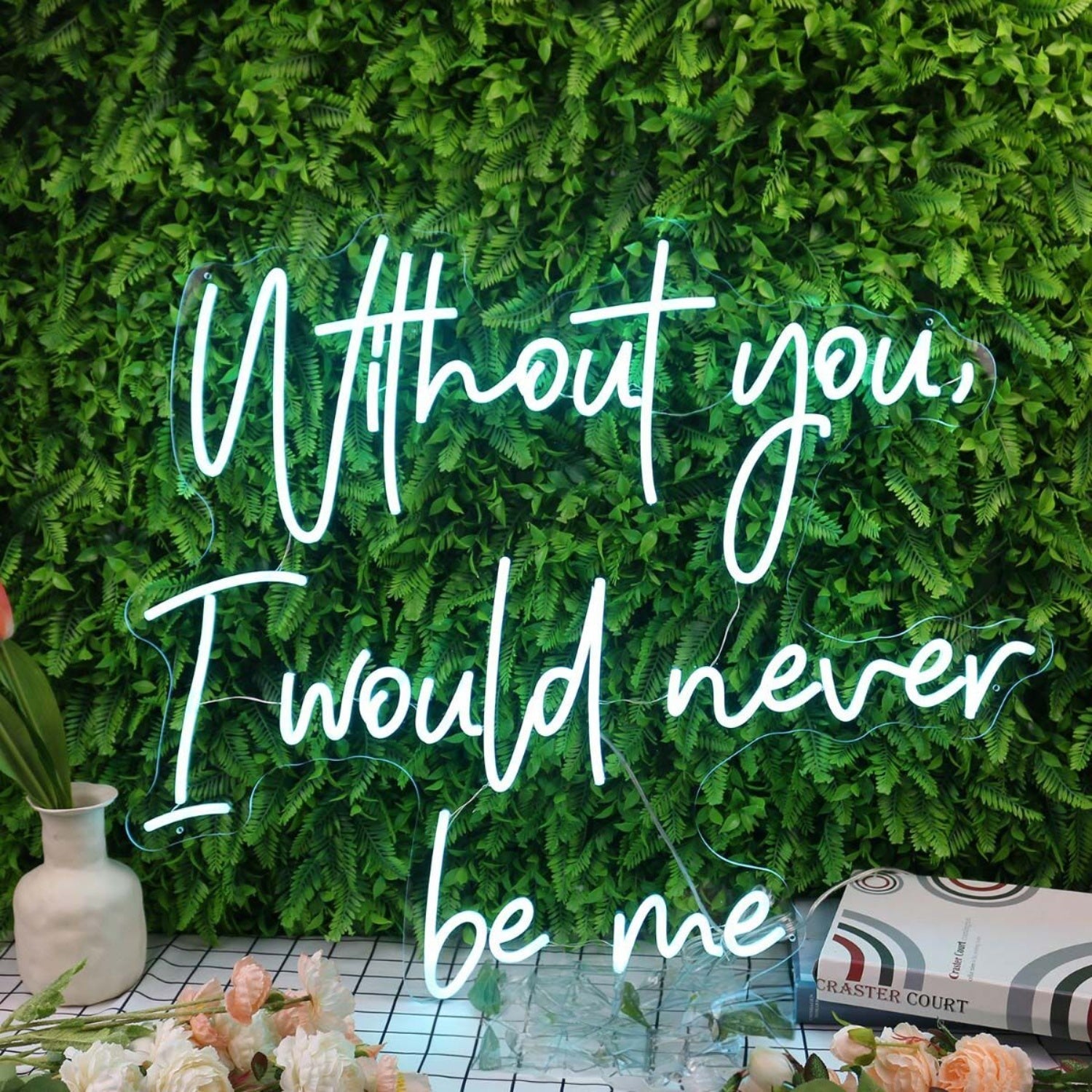 Without You I Would Never Be Me Blue Led Neon Sign - Shineneon