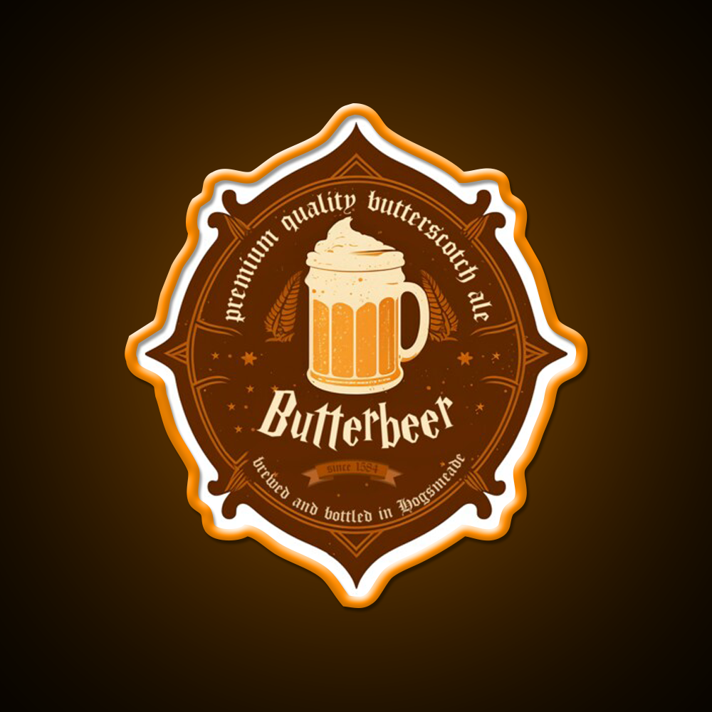 Wizarding World Butterbeer Bar Decor Led Neon Sign Rgb Color - LED neon sign view 6