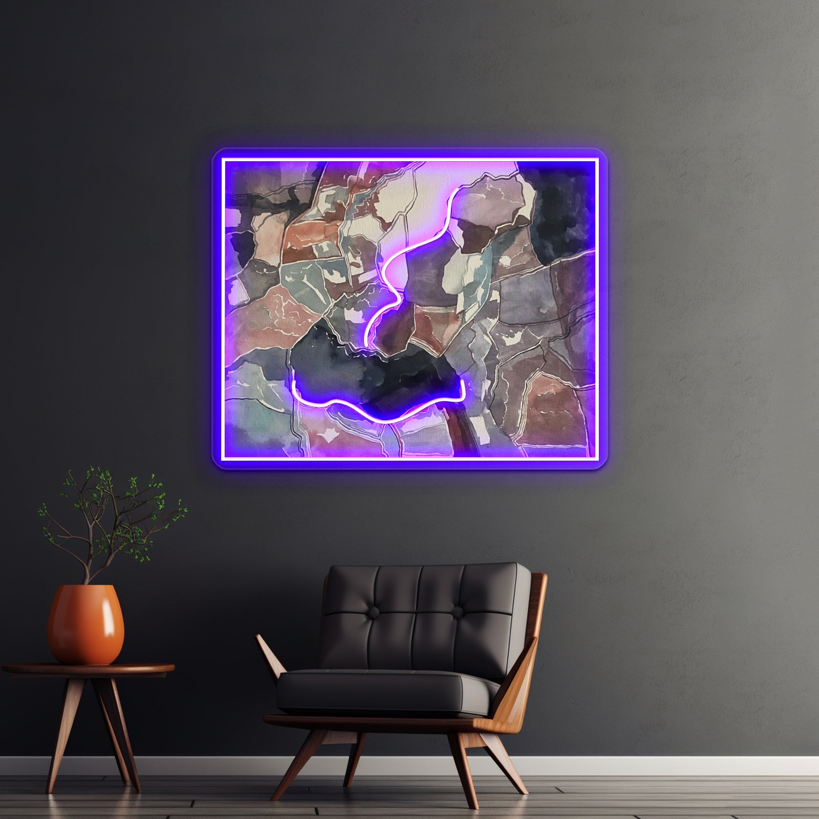 Woah Abstract Art Wall Decor Artwork Neon Signs | Shineneon