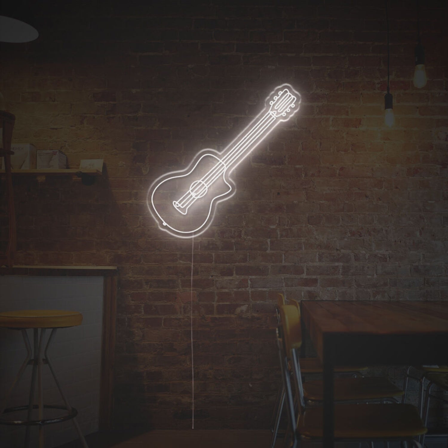 Woden Guitar Led Neon Sign | Shineneon