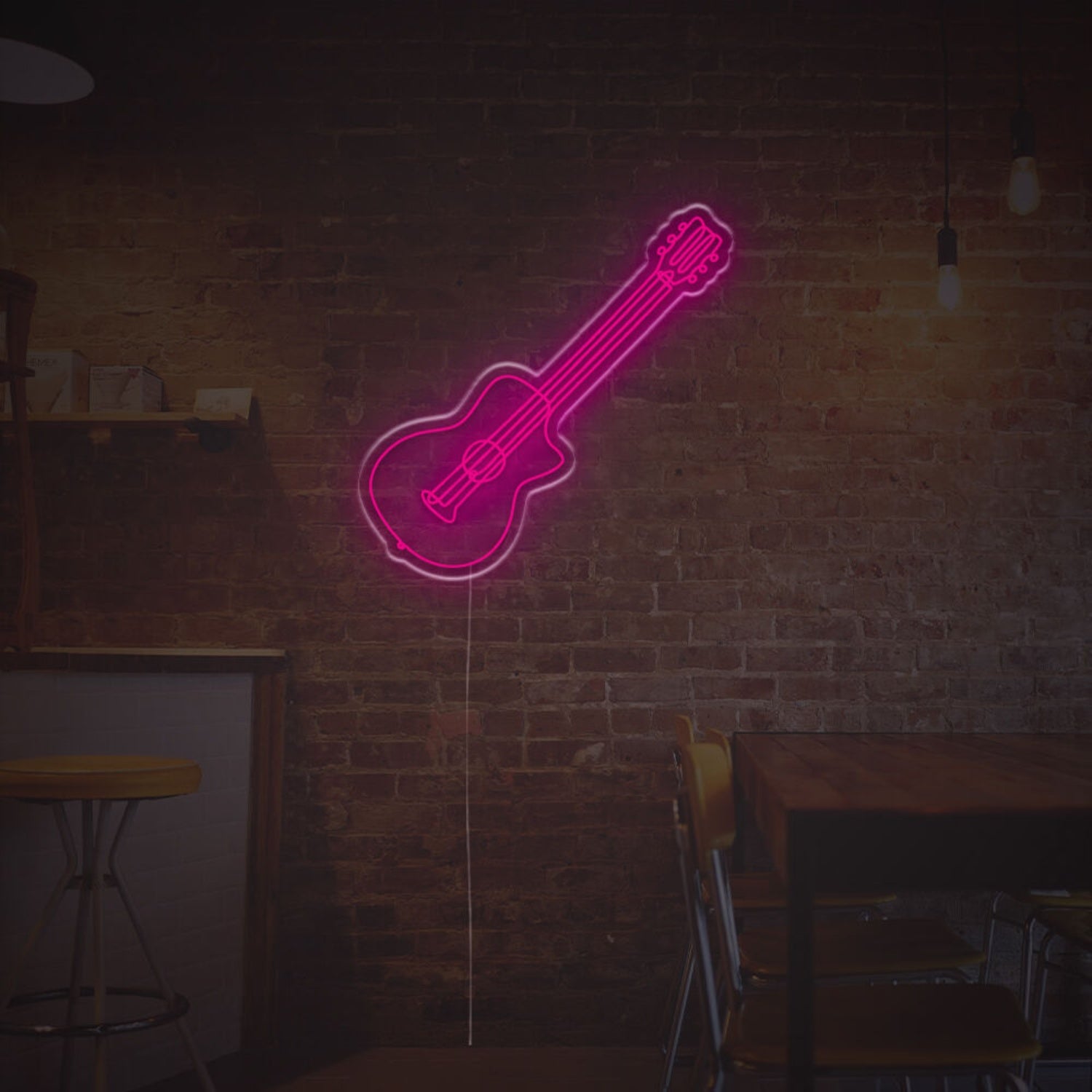 Woden Guitar Led Neon Sign | Shineneon
