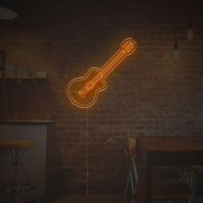 Woden Guitar Led Neon Sign | Shineneon