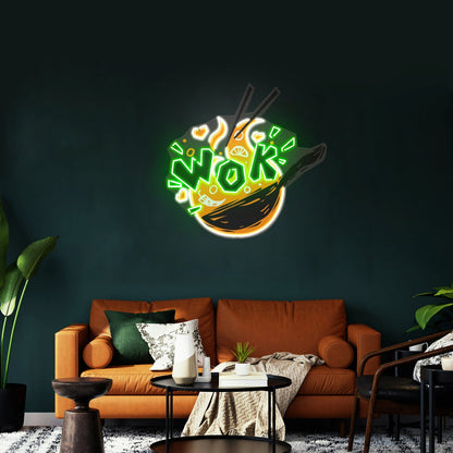 Wok Custom Led Signs Artwork For Sale - Shineneon