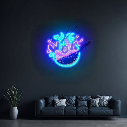 Wok Custom Led Signs Artwork For Sale - Shineneon